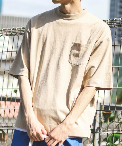 USAコットンヘビーウェイトリラックスクルーネックTシャツ